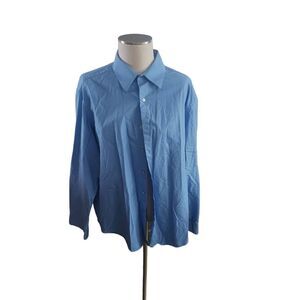 DKNY men's dress shirt big and tall blue